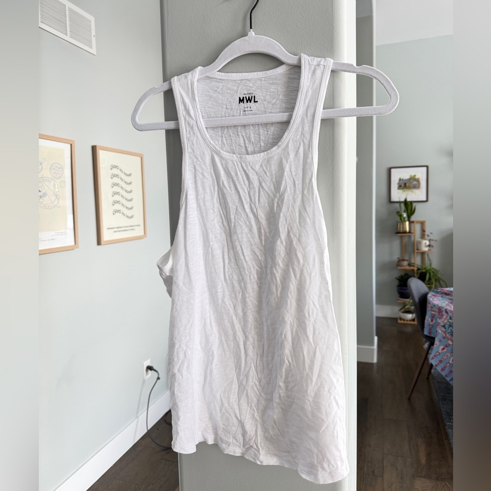 NWOT Madewell Women's White Tank Top